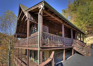 Check out this two Bedroom Cabin with Great Views and wrap around deck!