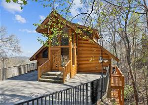 Gatlinburg Cabin with Amazing Views Game Room near Ober Ski Mountain & Park