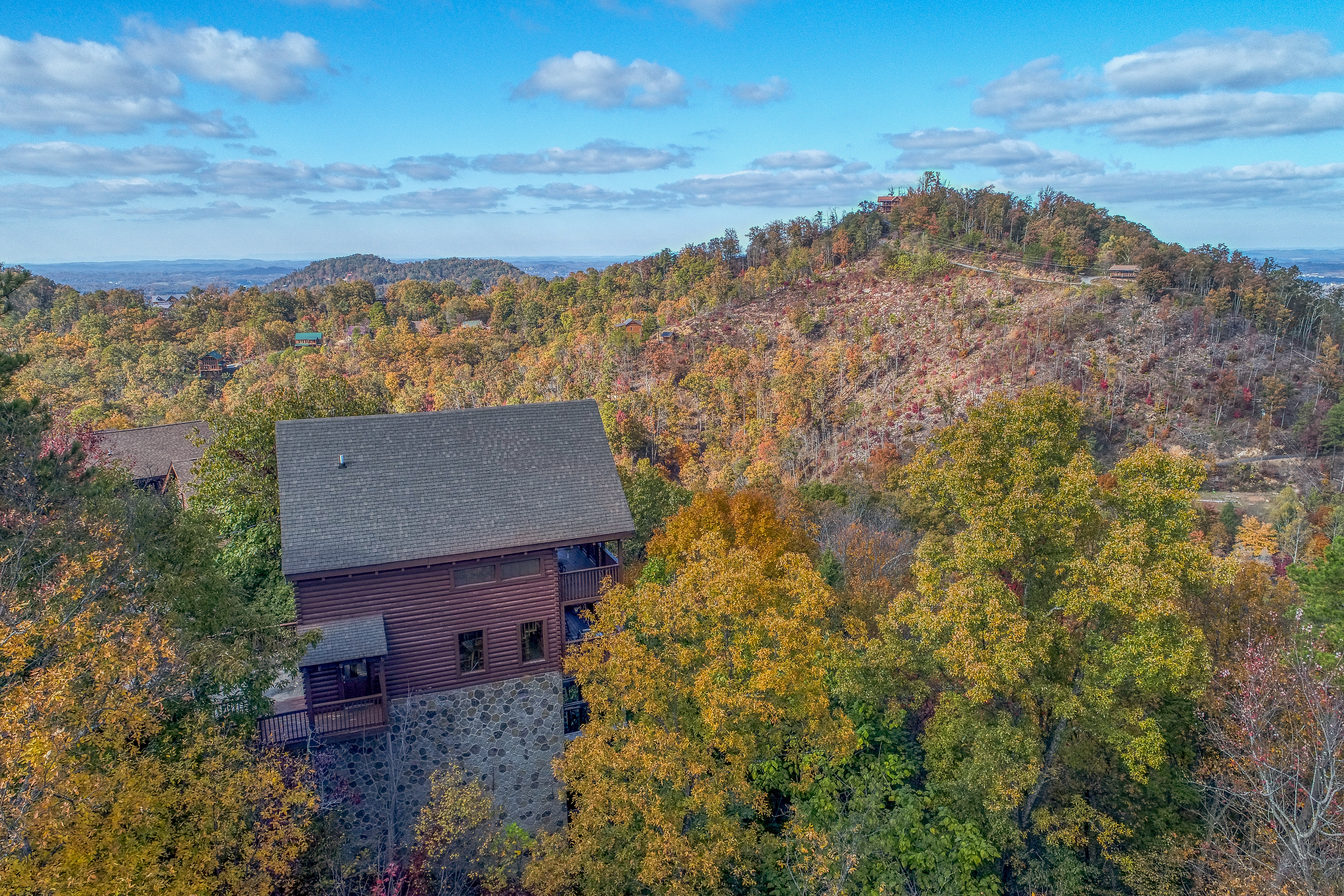 Sevierville Cabin Rental Evening View 133 1 Bedroom