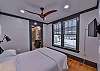 The third bedroom is located upstairs and has a king bed and attached bathroom.