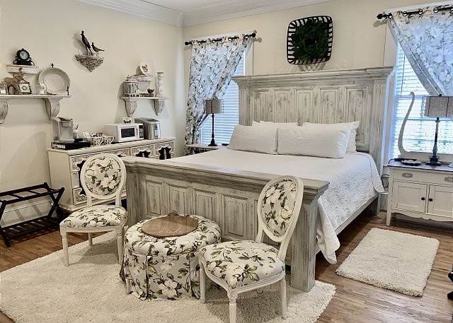 The Magnolia Family Suite is a gorgeous two bedroom one and a half bathroom suite. 