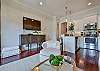 The TV in the living area is a smart TV. You can watch any platform of your choosing.