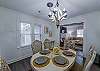 The dining room can seat up to 6 guests.