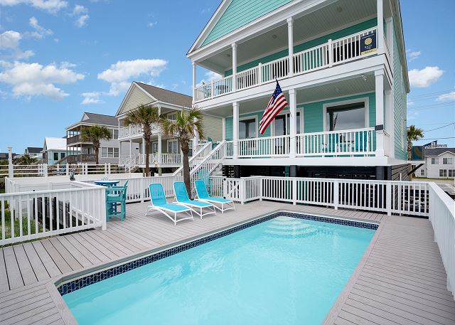 Salty Breeze: Luxury Oceanfront w/Private Pool, Hot Tub & Firepit 
