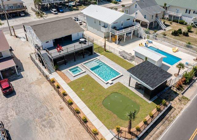 Seaward: Spacious Beachside Retreat w/ Pool & Putting Green!