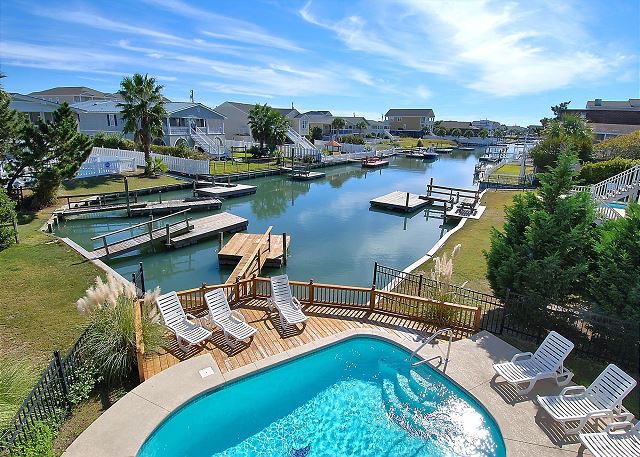 High Cotton: Inlet Views, Private Dock, Pool & Easy Beach Access