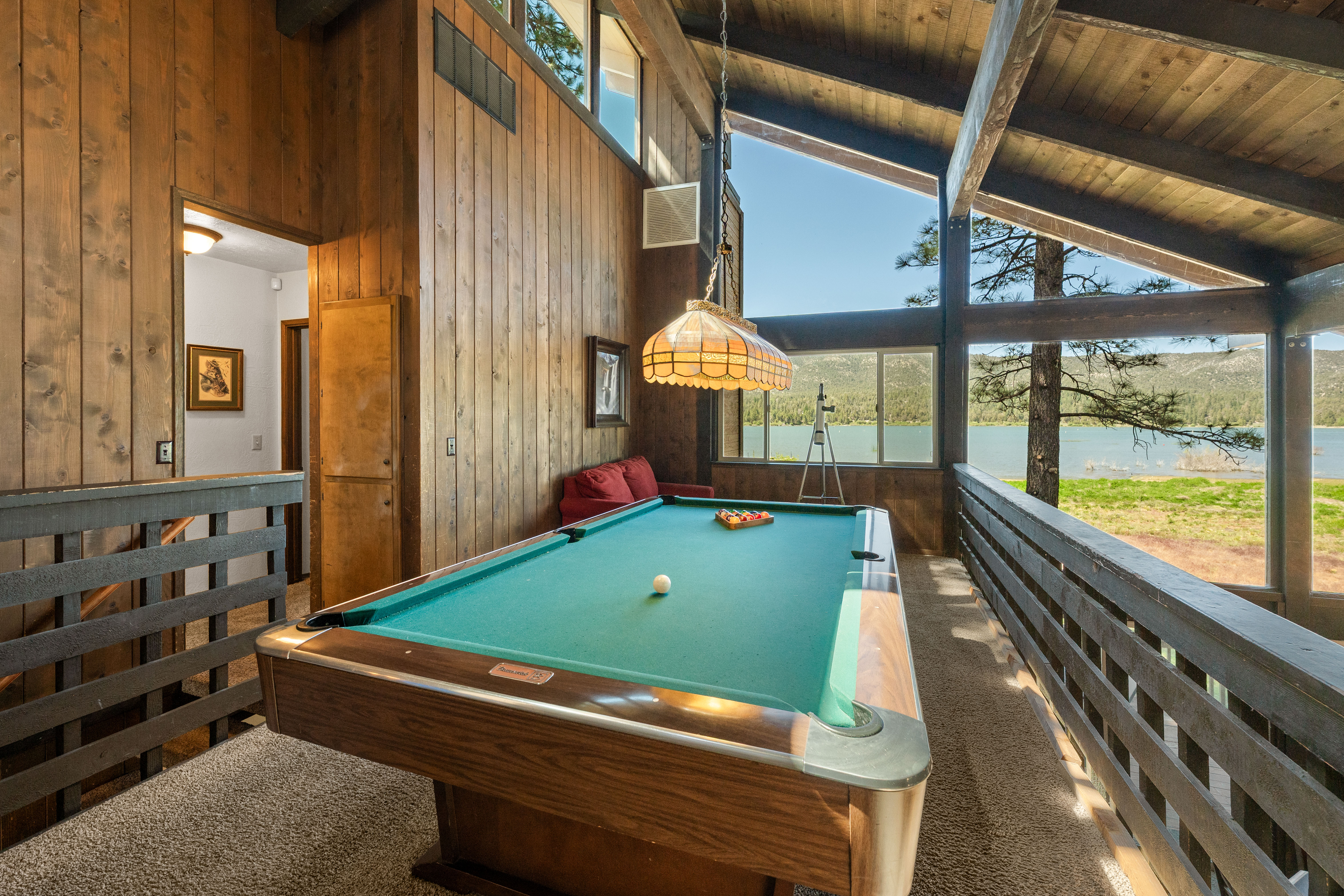 Game Room / Loft with seating and pool table