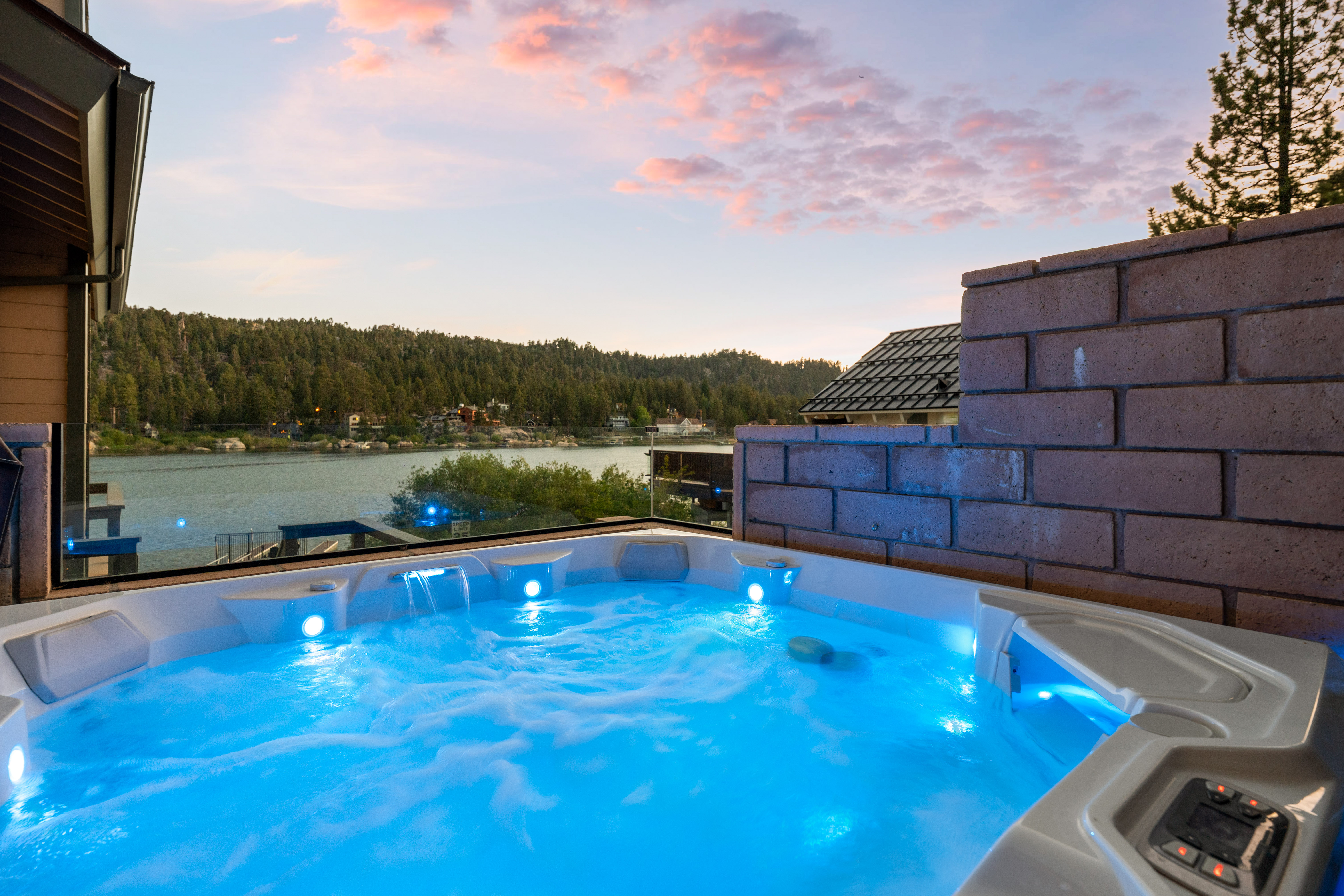 Private Hot Tub with Lake Views
