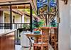 Dining table for 2 people, big screen TV and stand up AC for your confort.