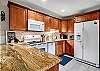 Stove, refrigerator, microwave, toaster oven, Mr. Coffee and Keurig.  Everything you need for vacation meal preparation.