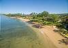 A long beach for walking or swimming. 