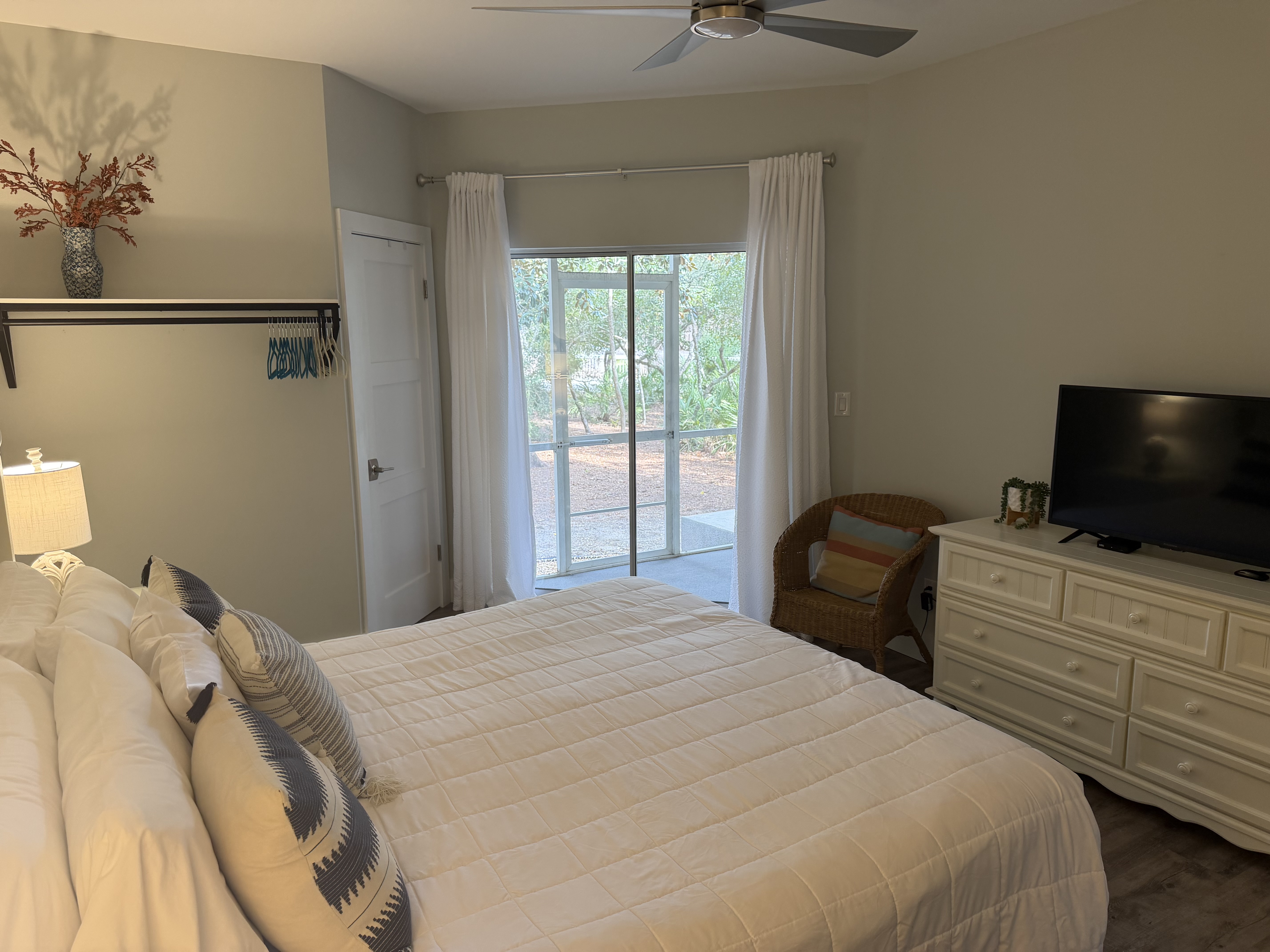 New Closet hanging rack in Master bedroom