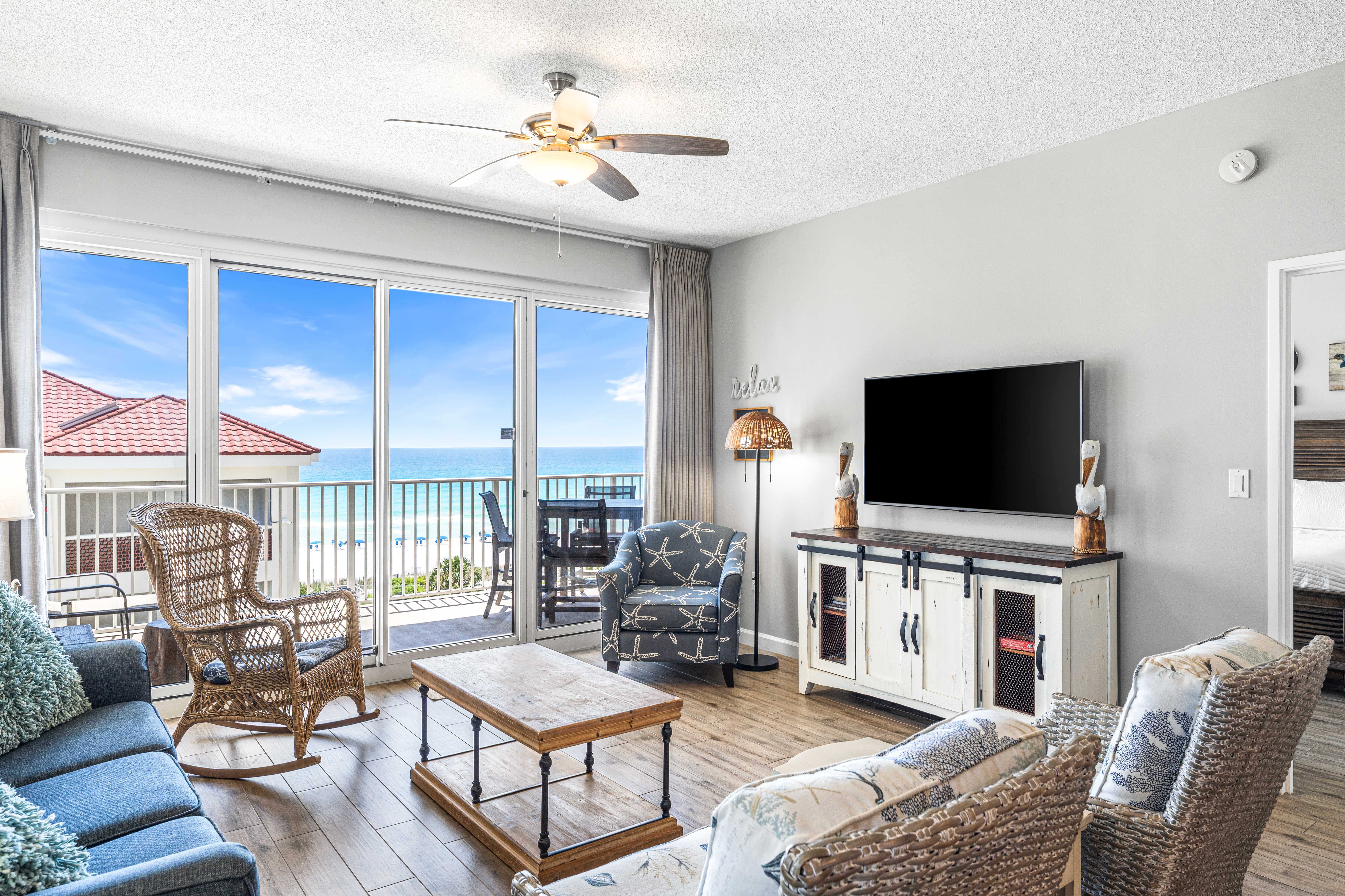 Living Room with Gulf Views