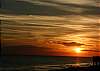 One of the many beautiful sunsets on the beach.