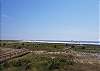 view of boardwalk & ocean