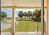 Private, Gated Patio with View of the Pool and Palm Trees!