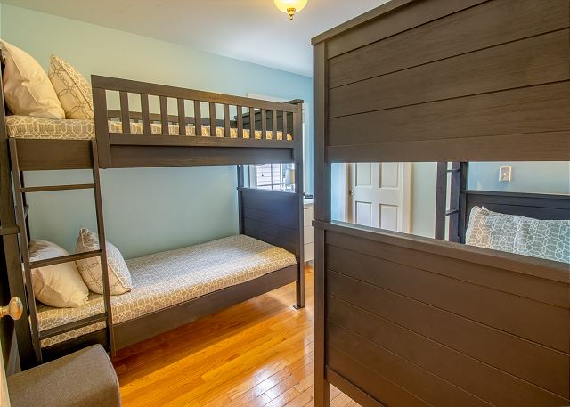 Main Level | Bedroom 2 | Two Twin Over Twin Bunks
