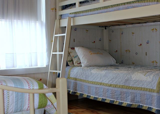 Main Level | Bedroom 1 | Twin over Twin Bunk with Twin Day Bed a