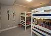 Basement bedroom 4 two sets of  twin bunk beds