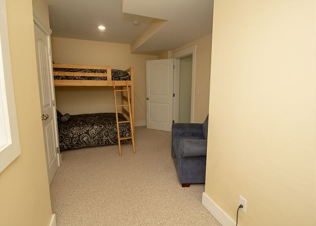 Basement Level | Bedroom 5 | Queen Over Queen Bunk Bed