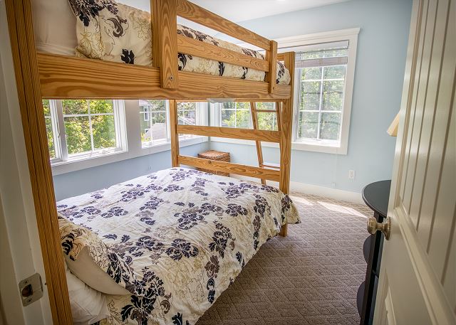 Second Level | Bedroom 2 | Queen Over Queen Bunk Beds | Attached