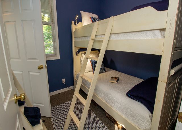 Second Level | Bedroom 3 | Two Twin over Twin Bunk Beds