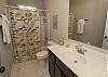 Full bathroom in bunk room Full bathroom in bunk room