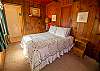 Master queen bedroom with attached full bath Master queen bedroom with attached full bath