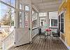 Main level front screened porch Main level front screened porch