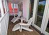 Screened in porch overlooking the driveway Screened in porch overlooking the driveway