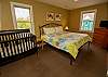 Second floor queen bed with crib Second floor queen bed with crib