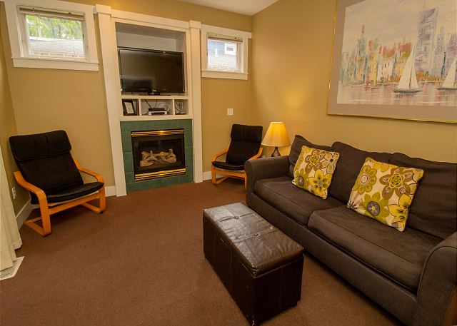 Main level living room with gas fire place Main level living room with gas fire place