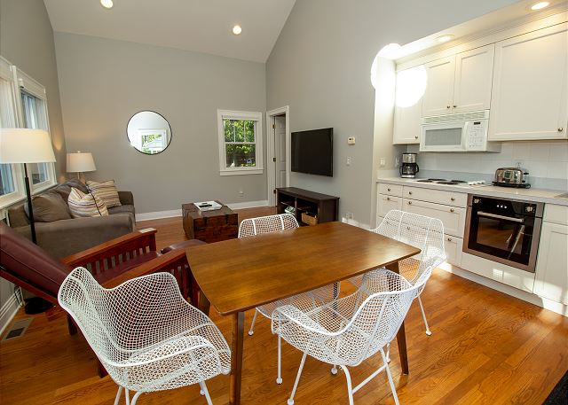 Guest House main living area with dining and kitchen Guest House main living area with dining and kitchen