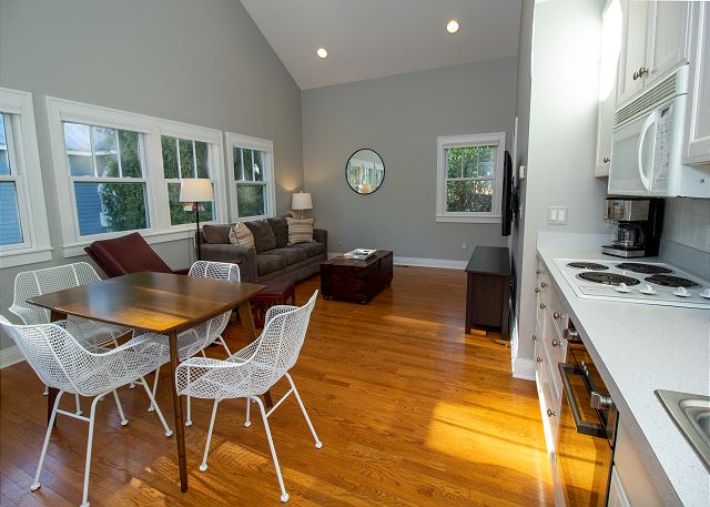 Guest House main living area with kitchen and dining Guest House main living area with kitchen and dining