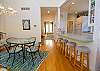 Main level dining room with kitchen Main level dining room with kitchen