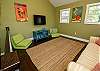 Second level living room with a queen sleeper sofa Second level living room with a queen sleeper sofa