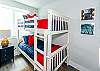 Basement | Bedroom 6 | Two Twin over Twin Bunk Beds