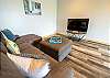 Ground level living room with sleeper sofa Ground level living room with sleeper sofa