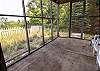 Ground level screened in porch Ground level screened in porch