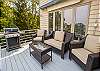 Main level deck with gas grill Main level deck with gas grill