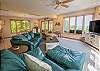 Main level living room and dining for 6 Main level living room and dining for 6