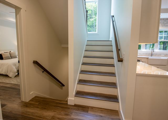 Main level stairs to with basement or second level