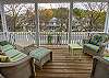 Main level deck off living room Main level deck off living room