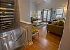 Main level living room and ground floor stairs Main level living room and ground floor stairs