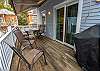 Main level deck off kitchen with gas grill Main level deck off kitchen with gas grill