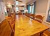Main level dining for 10 and full kitchen Main level dining for 10 and full kitchen