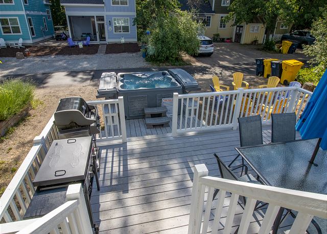 Back Deck | Hot Tub | Grill | Flat Top Grill | Fire Pit