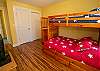 Second floor bunk bed with top twin and bottom full Second floor bunk bed with top twin and bottom full
