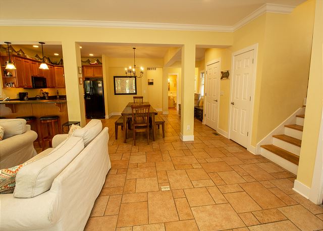 Dinning room with stairs to second floor Dinning room with stairs to second floor