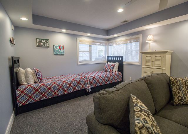 Basement Level | Two Twin Beds With Trundles
